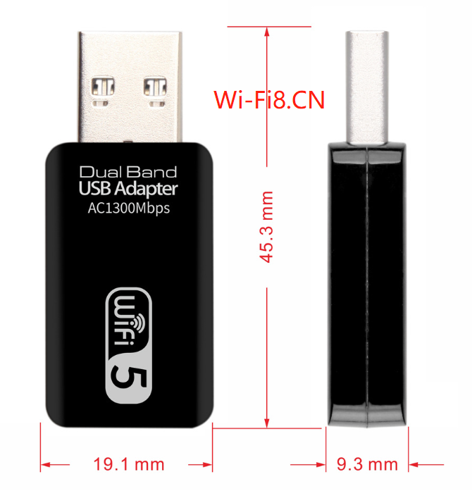 1300M USB wireless card WIFI5